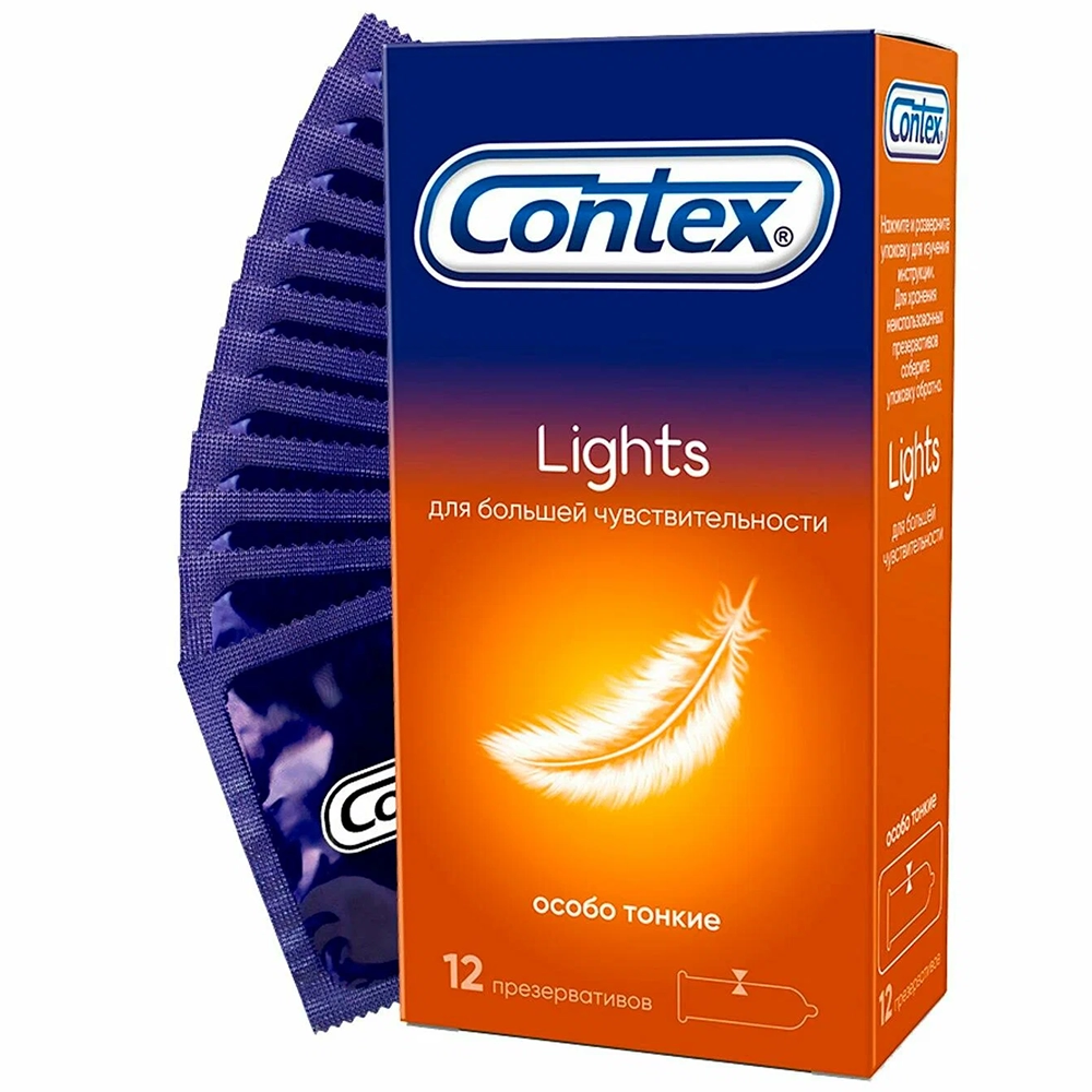 Презервативы Contex Lights Особо тонкие 12 шт 1/6