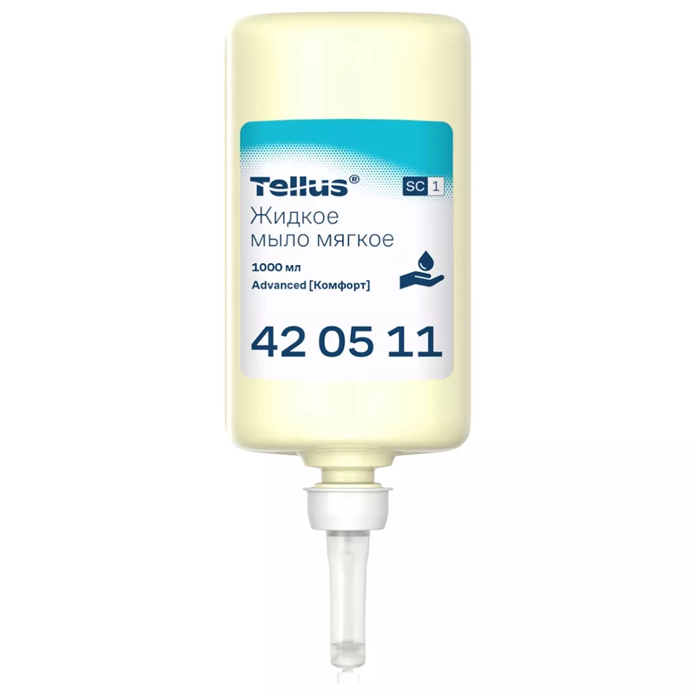 Мягкое мыло для рук Tellus (Tork) 1 л 1/6