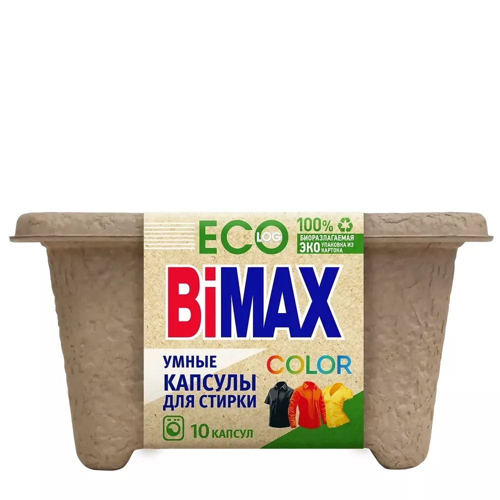 Капсулы для стирки BiMAX Eco Color 10 шт 1/4